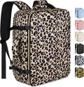 Capolo Travel Backpack for Women Men Waterproof Laptop Backpack Airlines Approved Carry On Backpack Bag Computer Bags for Business, Work, Traveling Fits 15.6 Inch Laptop(Leopard)