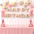 Kit de 4 soportes de mesa para globos de acrílico transparente Toosci, soporte de mesa para globos de 60 cm con base, soporte para varillas de globos para decoración de bodas, baby showers y fiestas de cumpleaños.