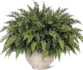 Juxdp Ramas de cedro de Navidad Real Touch, 18 pulgadas, ramas de cedro artificiales, plantas de vegetación sintética, tallos de pino falsos para jarrón, manualidades, guirnalda, corona, decoración