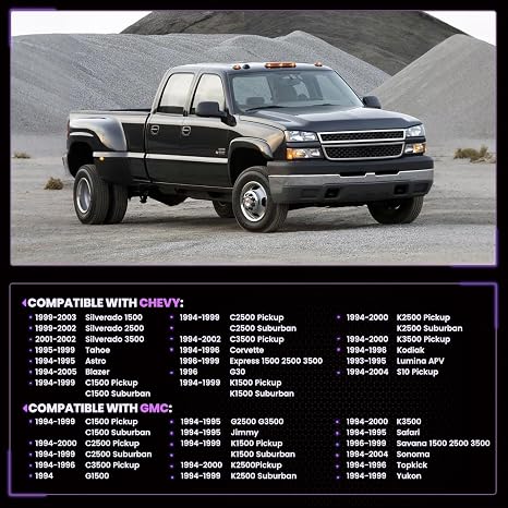 Nueva actualización 152962 A/C interruptor de ciclo de embrague, compatible con Chevy Silverado Tahoe Blazer Express, GMC Jimmy Savana Sonoma Yukon, interruptor de sensor de presión de aire acondicionado de repuesto # 52466358, 52468323