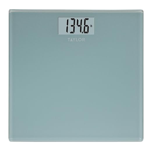 Taylor Báscula digital de baño, báscula de baño para peso corporal, pantalla de lectura grande y tecnología automática cero instantánea, capacidad de 400 libras