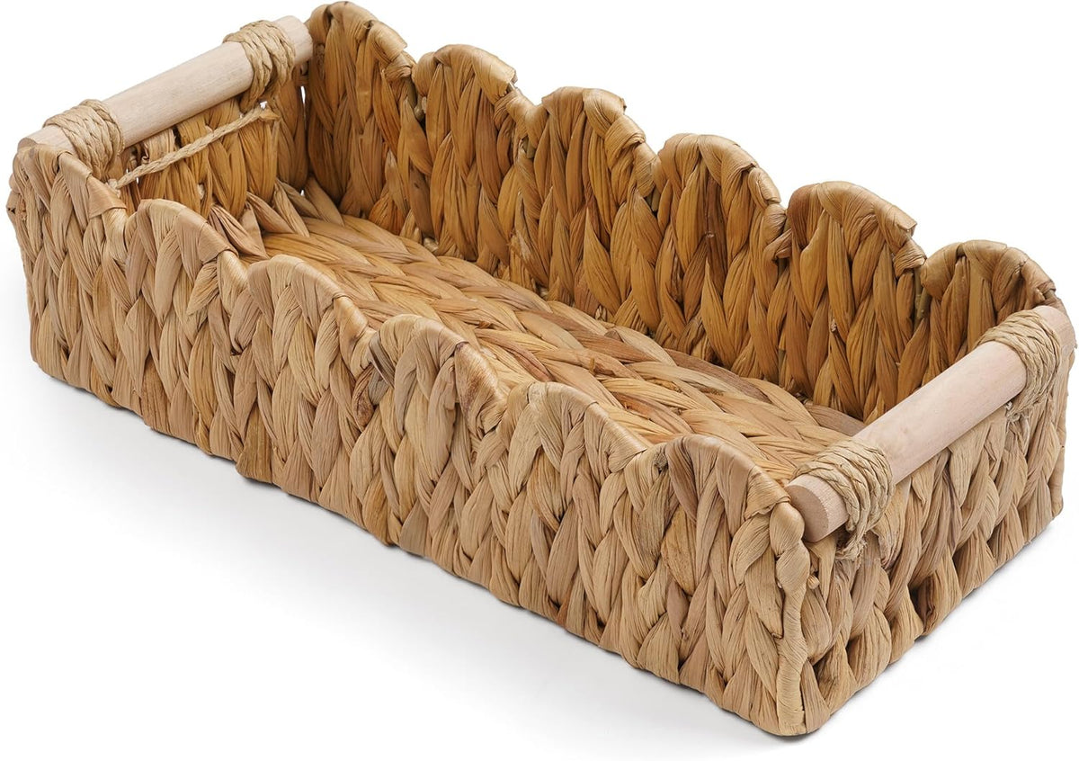 Cesta Almacenamiento Papel Higiénico Organizador Mostrador Baño Cestas Mimbre para Organizar Cesta Bonita para Dormitorio Cuarto Guardería Cocina Decoración Baño Natural