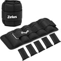 Pesas de Tobillo Ajustables ZELUS Par – 2 a 10 lb con Sacos Removibles | Para Gimnasio, Yoga, Trote y Caminata