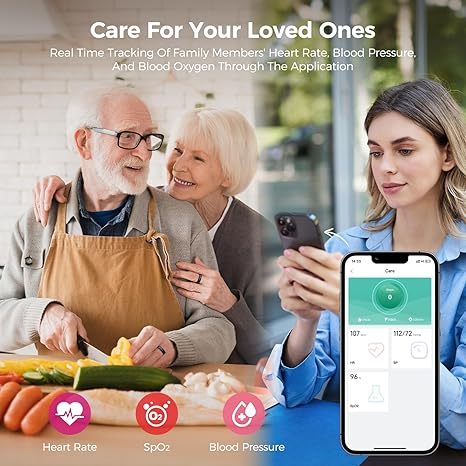 Anillo inteligente para mujeres y hombres, anillo monitor de salud con frecuencia cardíaca, oxígeno en sangre, presión arterial, anillo de fitness resistente al agua IP68, monitor de sueño para iPhone y Android, sin costo de aplicación (rosa lavanda)