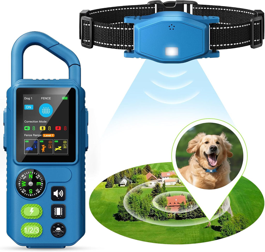 Valla Inalámbrica 5 en 1 para Perros PetChums – 120 m, Control Remoto 1000 m