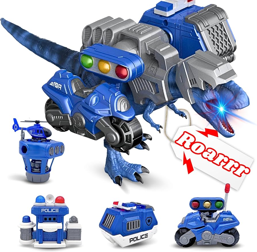eOne Police Team Dinosaur – Juguete de Dinosaurios Policía para Niños