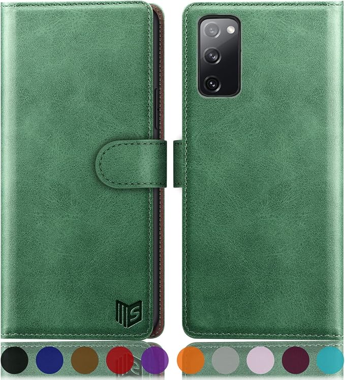 Funda Cartera SUANPOT para T-Mobile Revvl V+ 5G – Bloqueo RFID y Tarjetero de Piel Sintética