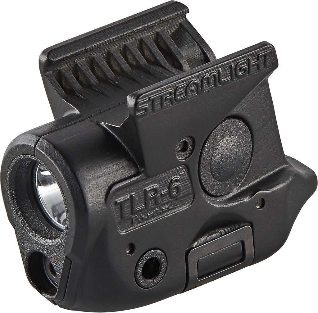 Linterna Táctica Streamlight TLR-6 69284 | 100 Lúmenes + Láser Rojo | Sig Sauer P365 / XL | Negro | 1 Unidad