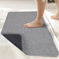 Alfombrilla de baño, alfombras de baño ultrafinas, alfombrillas de baño de goma para baño, alfombras de baño antideslizantes, de secado rápido, lavables a máquina, de pelo corto, absorbentes, para ducha exterior, lavabo (17x27 pulgadas)