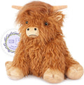 Peluche de vaca de las Tierras Altas con peso, que se puede calentar y enfriar, almohadilla térmica para microondas para dolores menstruales, peluche de vaca con aroma a lavanda para el estrés, regalo de vaca de las Tierras Altas para mujeres. 