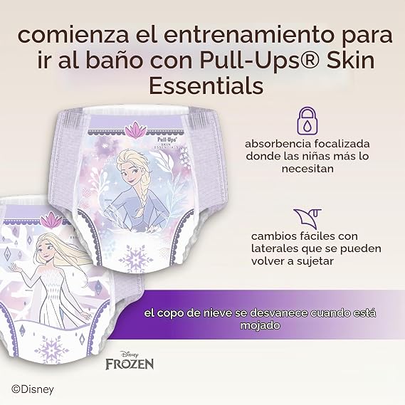 66 unidades en el paquete-Pull-Ups Skin Essentials - Pantalones de entrenamiento para ir al baño para niñas, ropa interior de entrenamiento, 4T-5T (38-50 libras), 66 unidades