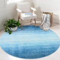 Wonnitar Alfombra Redonda Rosa 4 pies | Lavable, Moderna Ombre para Dormitorio | Suave Tapete Redondo Antideslizante para Cuarto Infantil y Dormitorio (Rosa)