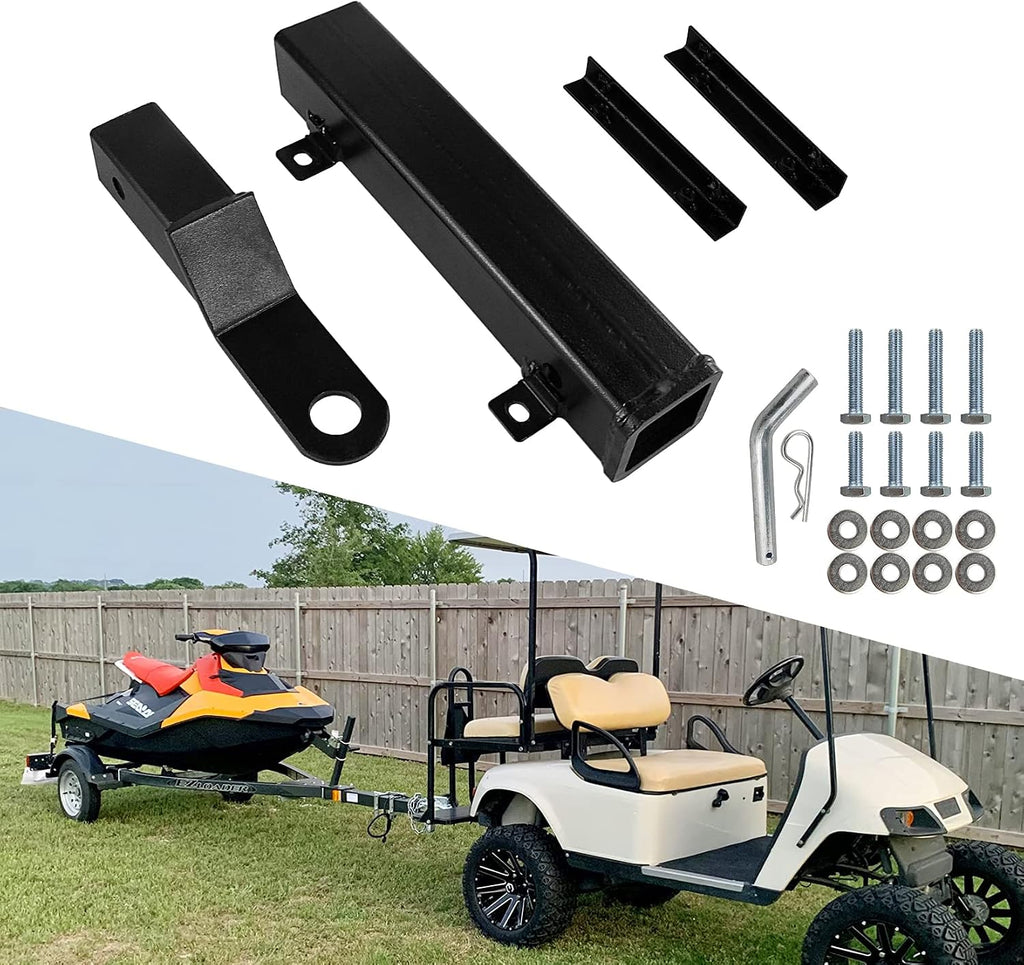 Enganche de Remolque para Carrito de Golf con Receptor de 2 Pulgadas | Compatible con Club Car, EZGO y Yamaha