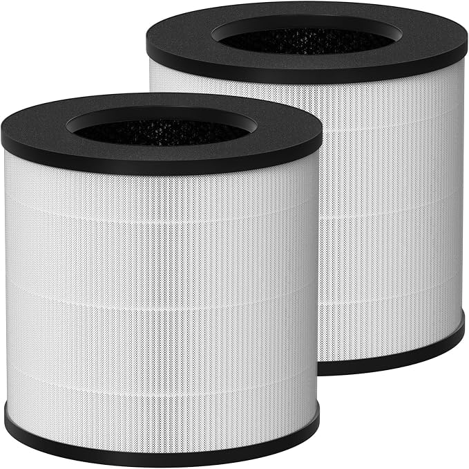 Filtro de repuesto HEPA modelo 14, compatible con purificador de aire MA Series 14/14W/14B MA #14, MA #14W y MA #14B, 3 en 1 True HEPA y filtro de carbón activado, paquete de 2