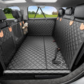 REEVAA - Funda para asiento trasero de coche para perro, hamaca rígida, extensor de cama para 2-4 perros grandes/medianos, protector de asiento impermeable, universal, talla L, para SUV, camioneta mediana, color negro y naranja 