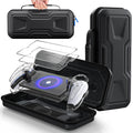 Paquete de accesorios 3 en 1 FYOUNG para PlayStation Portal: estuche de transporte, funda rígida transparente para PC, protector de pantalla, funda protectora, bolso de viaje portátil para el control remoto PS5 Portal. 
