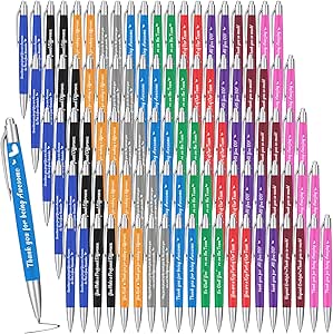 Lapiceros Inspiracionales Gueevin 200 Pcs — Tinta Negra con Versículos Bíblicos, Regalo para Empleados, Maestros y Oficina