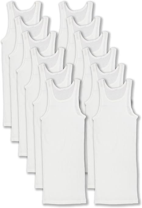 Camisetas Sin Mangas de Algodón 100% para Mujer – Pack de 10 Unidades Talla L