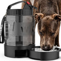 lesotc Botella de agua portátil para perros, bebedero grande de 2,2 litros para perros, ideal para acampar, senderismo, playa y caza. Dispensador de agua grande para mascotas, perfecto para llevar al parque, al coche o para pasear.