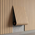 YU LI 3DH Peel and Stick PVC Slat Wall Panel 236"x15.75" Self-Adhesive Thick Faux Oak Wood Grain Wallpaper Panel 3D Soundproof Wall Panels for Walls & Ceilings