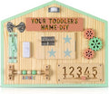 Tablero de actividades Montessori para niños pequeños: juguetes sensoriales personalizados con 11 actividades: tablero de actividades de madera maciza para fomentar el juego sensorial y promover el desarrollo en la primera infancia.