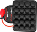 Cojin de Aire GRAND PITSTOP para Asiento de Motocicleta con Bomba de Inflado | Almohadilla Inflable con Malla Transpirable y Base Antideslizante | Asiento del Pasajero