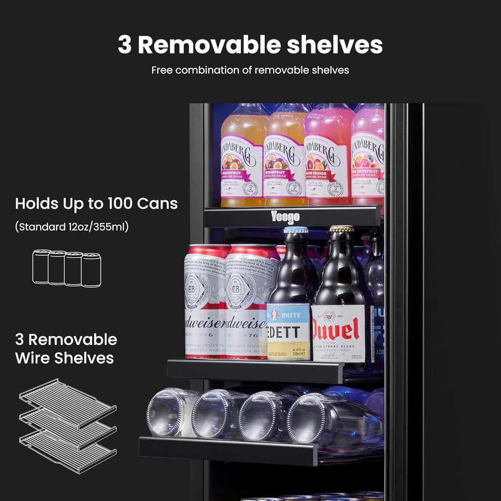 Refrigerador de bebidas Yeego de 15 pulgadas