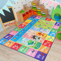 Macgace ABC Kids Rug for Playroom, 3x5 Washable Classroom Area Rugs, Toddler Educational Play Mat with Alphabet Numbers Seasons Shapes, Learning Fun for Preschool Children, Colorful