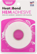 Adhesivo Termofusible HeatnBond Hem – Peso Regular, Blanco, Para Dobladillos sin Coser