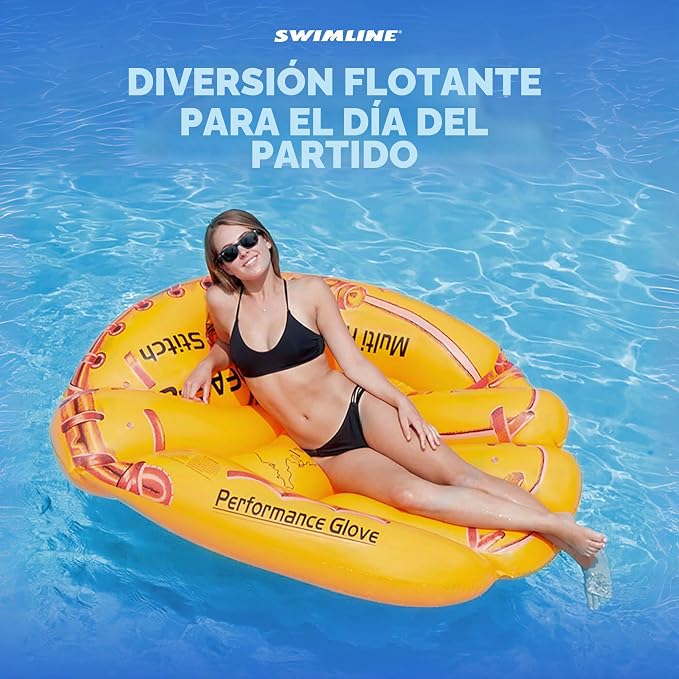 Flotador original SWIMLINE para piscina para adultos y adolescentes: divertido flotador para el lago, la playa o el jardín. Fácil de inflar y guardar.