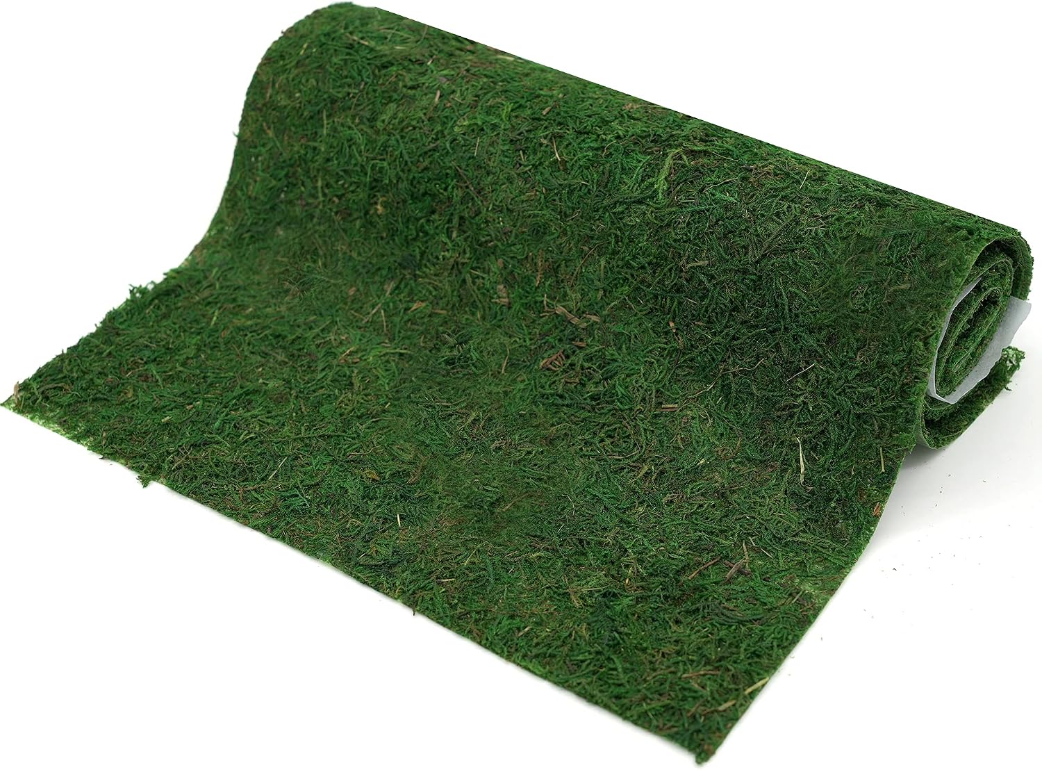 Usmola - Camino de Mesa de Musgo | Tapete Decorativo para Jardín y Bosque | Verde Oscuro