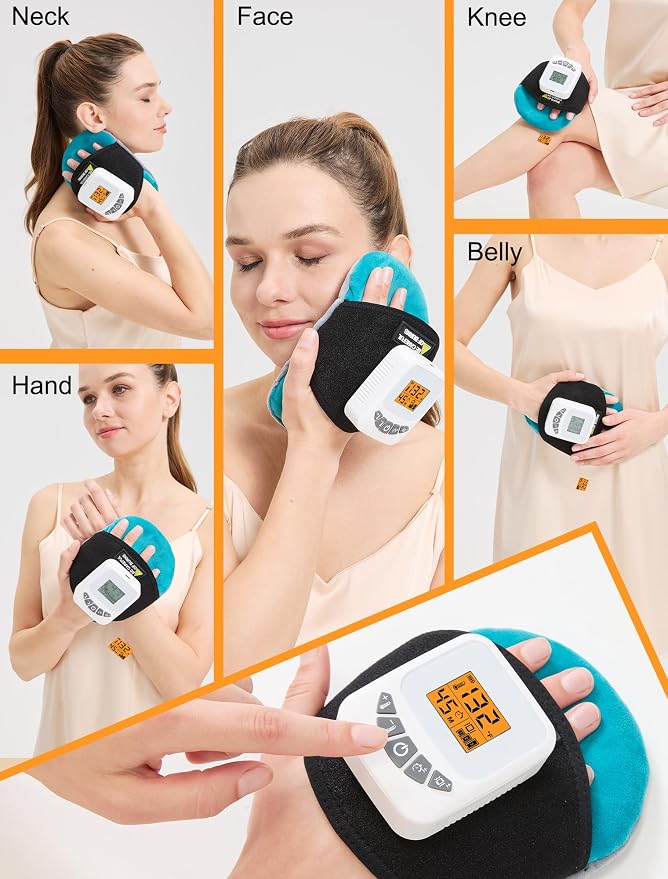 Almohadilla Térmica con Masaje CAMECO Inalámbrica – 5000mAh, 40–60°C, Alivio de Dolor Muscular y Articular para Cuello, Muñeca, Mano y Pierna