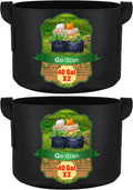 Bolsas de Cultivo Gardzen 2 Piezas 40 Galones | Macetas de Tela con Aireación y Asas | Para Plantas