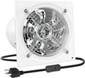 Ventilador Extractor HG Power 8 Pulgadas con Interruptor – 576 CFM, Montaje en Pared, Blanco