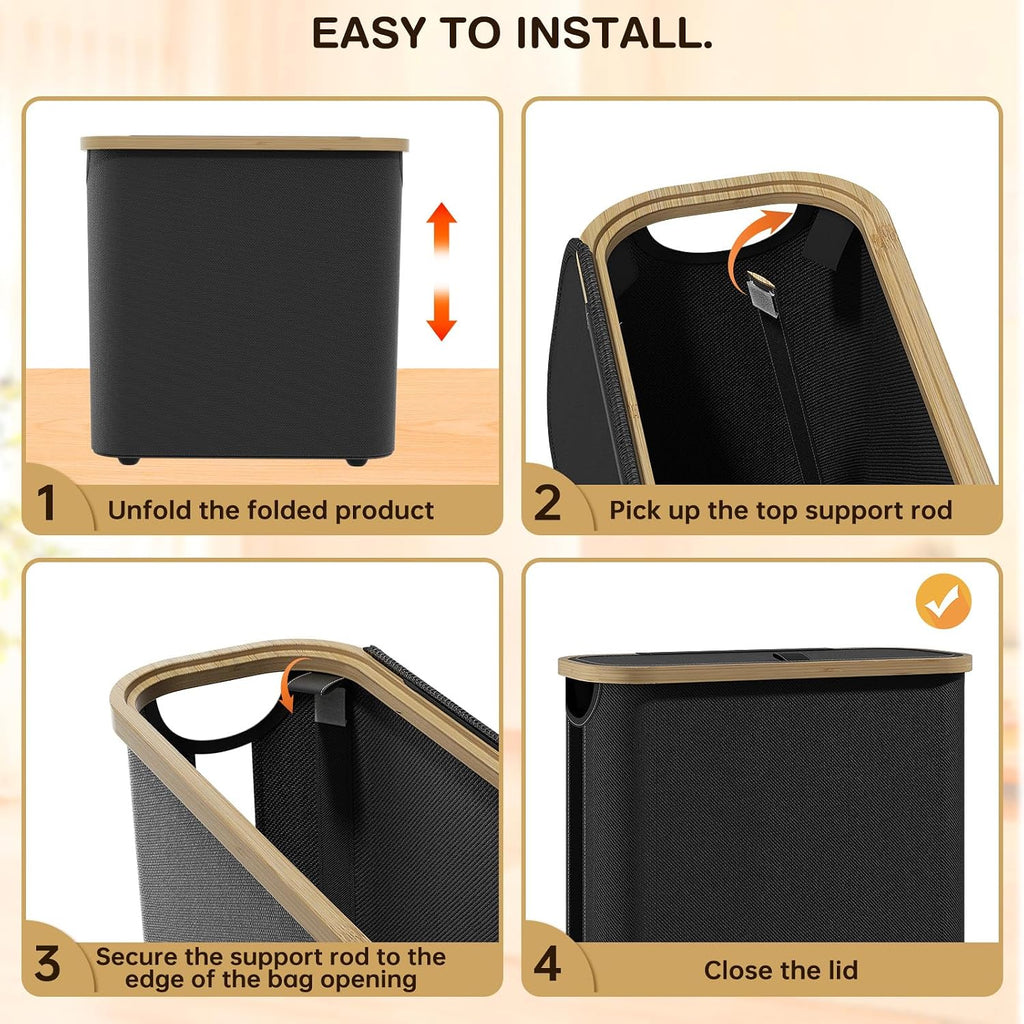 ⚠️IMPORTANTE: tiene una parte descocida no afecta su funcionamiento ver fotos - Cesta de almacenamiento de papel higiénico con tapa y asa, organizador plegable de papel higiénico para baño, soporte de papel higiénico de gran capacidad