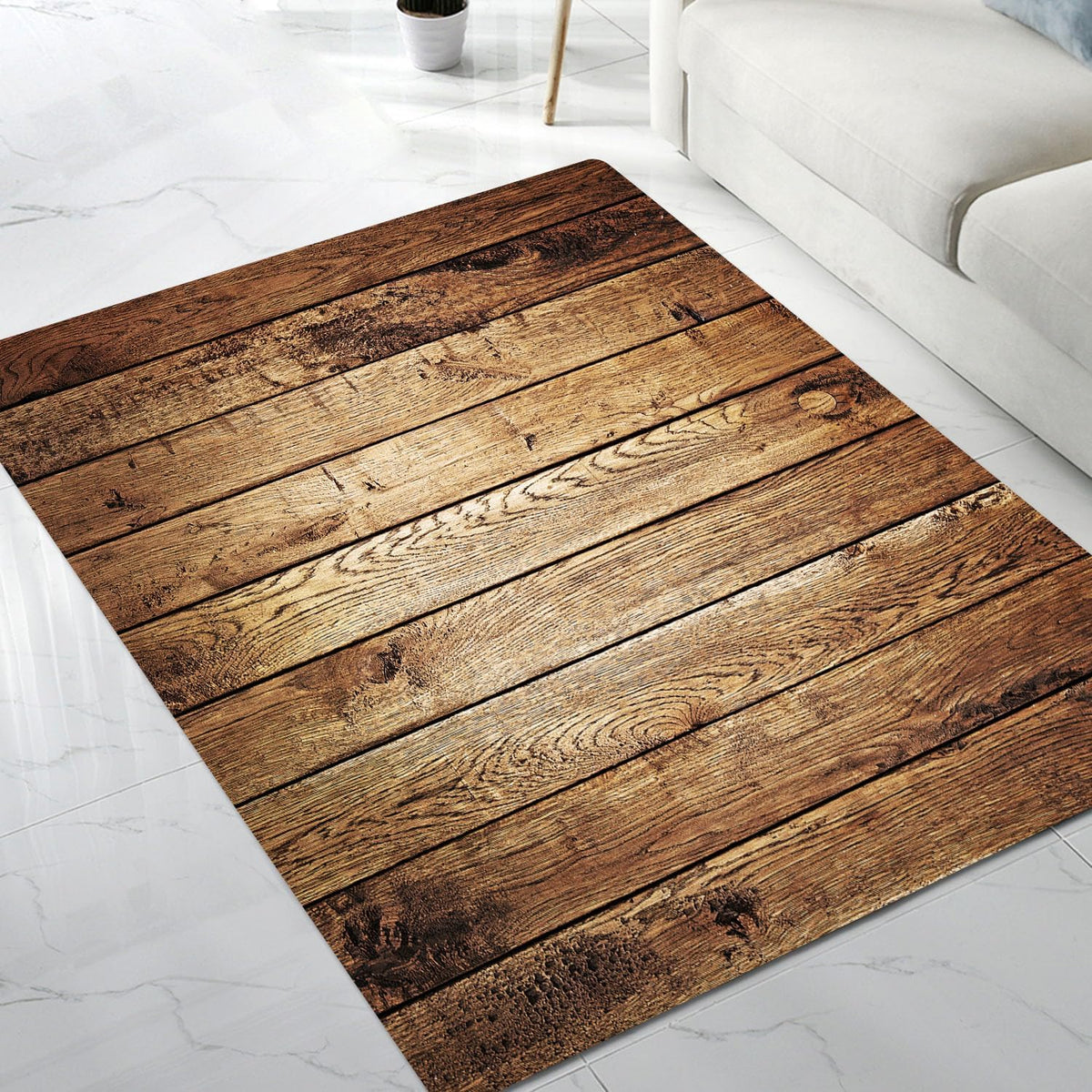 Alfombra grande kksme, alfombra lavable para piso, 5'x6' para sala de estar, dormitorio, decoración del hogar, piso de madera 3D