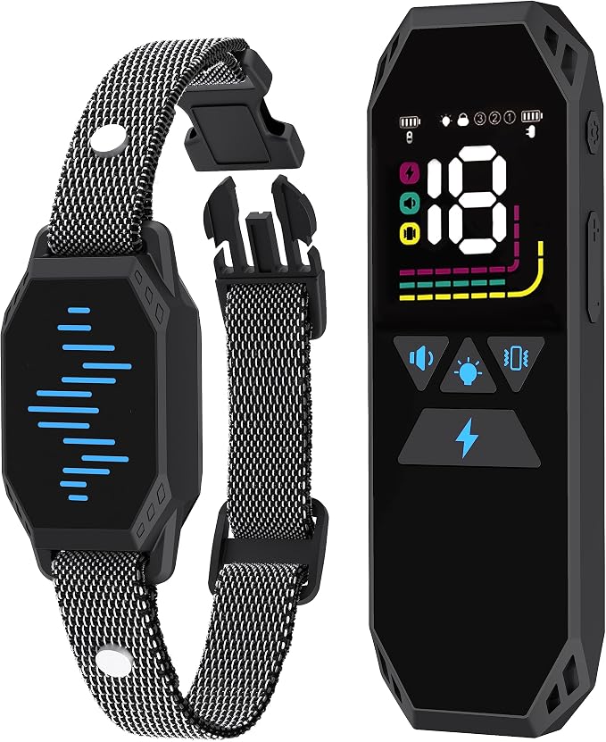 Collar de adiestramiento para perros con control remoto, alcance de 2500 pies y 4 modos de entrenamiento, collar electrónico recargable e impermeable IP67 para el adiestramiento de perros de todas las razas.