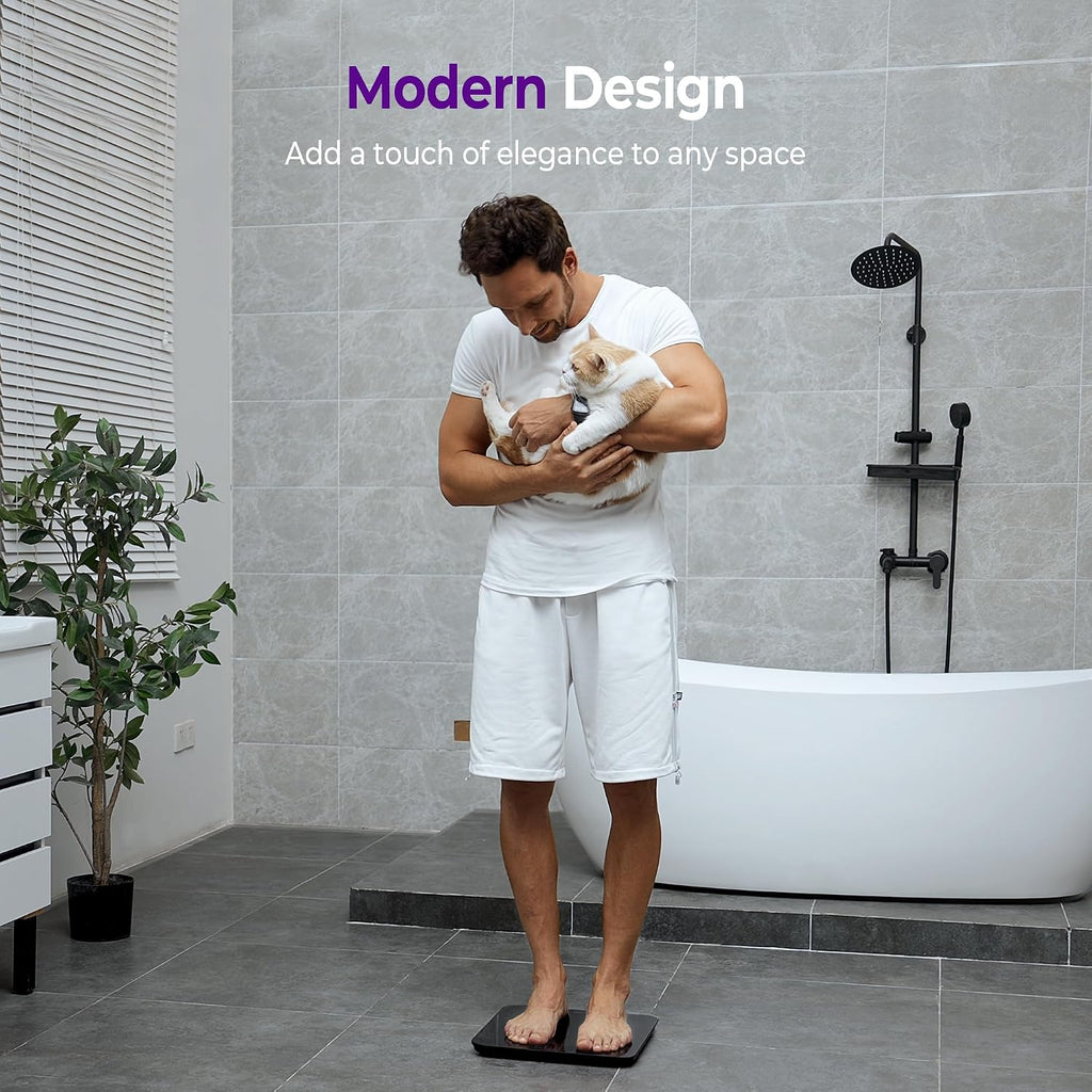 Báscula digital de baño, peso 450 libras, más precisa hasta 0.05