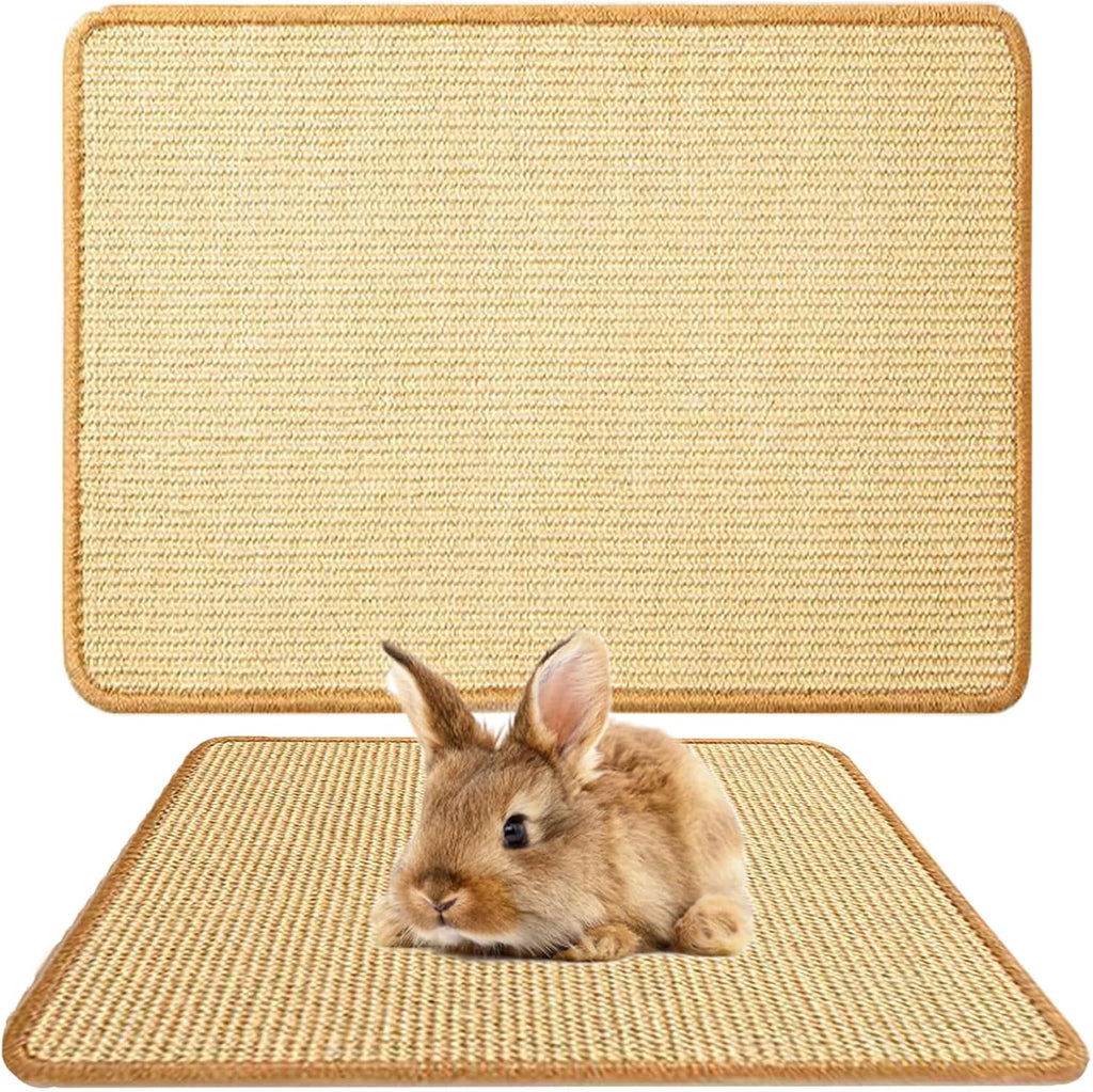 Alfombrilla Rascadora Natural Oncpcare para Conejos | 24x16 cm | Cuidado de Garras y Dientes | Lecho para Jaula | Morder Dormir Anidar | 1 Unidad