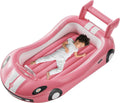 Cama de Viaje Inflable QPAU para Niños Pequeños | Con Bordes de Seguridad | Colchón de Aire para Camping, Viajes y Hotel | Incluye Bomba Manual | Rosa
