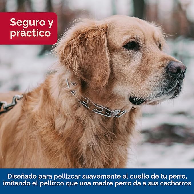 Collar de Entrenamiento Ultra-Plus de Punta Herm Sprenger — 4mm x 23.6 inch, Recubrimiento de Cromo