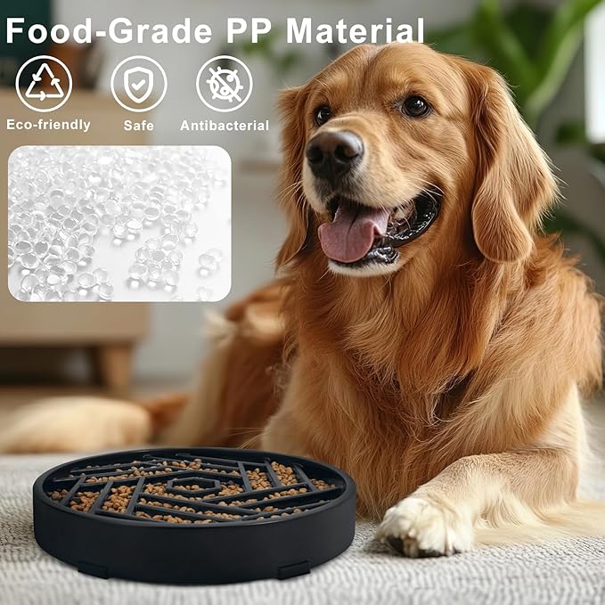 Cuencos de alimentación lenta para perros de raza grande y mediana, antiasfixia, tazón de comida para perros de alimentación lenta, antideslizante