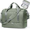 Bolsa de viaje para mujer, bolsa de fin de semana con bolsillo impermeable, para Spirit Airlines, 18x14x8, bolsa de artículos personales, pequeña, verde oliva