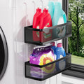 WOCUBEHOME 2 Pack Organizador Magnetico para Lavanderia | Estantes Magneticos con Barandas Altas Anti Caidas | para Lavadora, Refrigerador, Cocina y Despensa