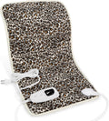 Deepsoon Almohadilla Térmica Eléctrica 61x30cm | Calor Seco y Húmedo para Espalda, Cuello y Abdomen | Apagado Automático Leopardo