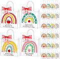 Shinylin 24 Bolsas de Regalo Transparentes con Asas y Cinta | PVC Reutilizables para Día del Maestro y Agradecimiento