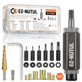 Kit de Remaches Roscados 120 Piezas – Herramienta Rivnut Métrica, Acero Galvanizado