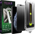 Protector de Pantalla Mate Antiespia SY SHANGYAN | Pack de 2 para iPhone 11 Pro Max / XS Max 6.5 Pulgadas | Vidrio Templado 9H Antirreflejo y Antihuellas