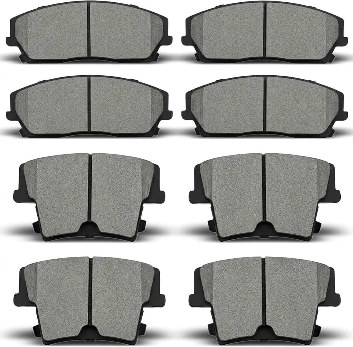 SOLO INCLUYE 6 PIEZAS-Pastillas de freno cerámicas delanteras y traseras TALAMOYI compatibles con Chrysler 300 2005-2020, Dodge Challenger 2009-2018, Dodge Charger 2006-2017, Dodge Magnum 2005-2008.