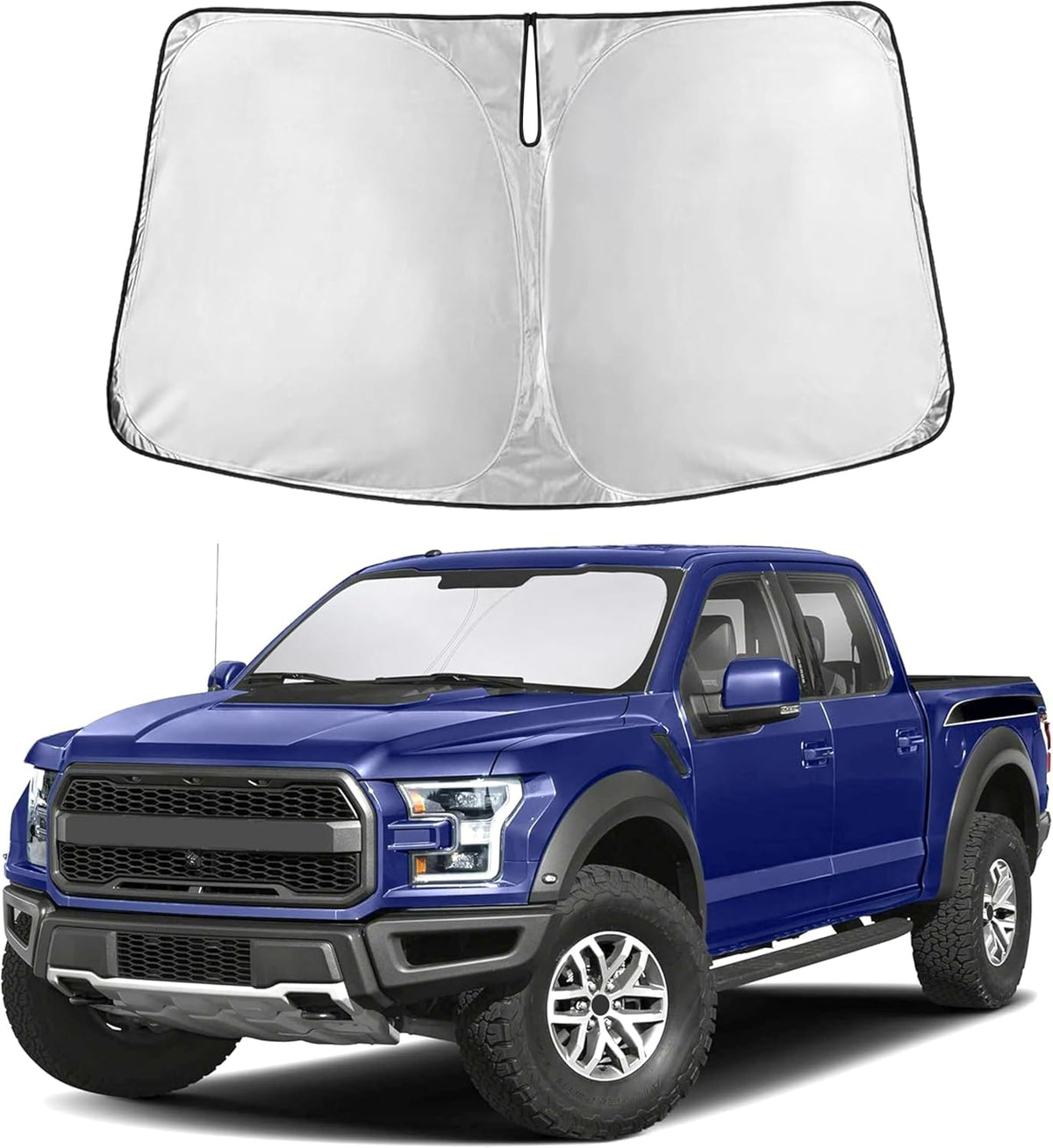 Parasol EcoNour para Ford F150 2021-2026 – A Medida para Parabrisas Delantero, Compatible con Lariat, King Ranch, Platinum, XL, XLT, Limited y Raptor